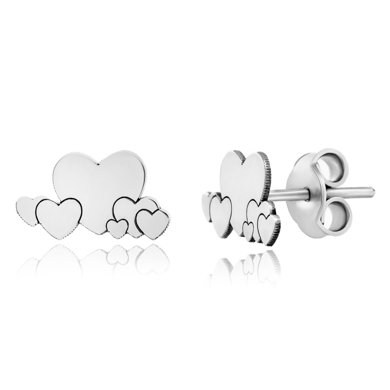 Cercei Little Hearts din Argint 925
