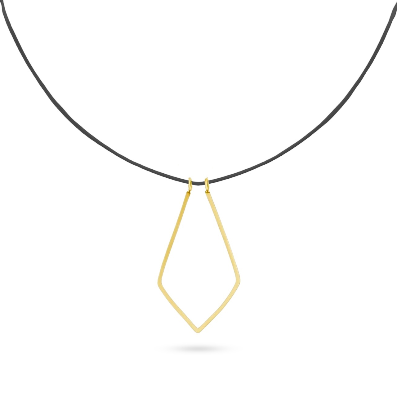 Choker Ring Keeper din snur reglabil si cu închidere din aur 14K