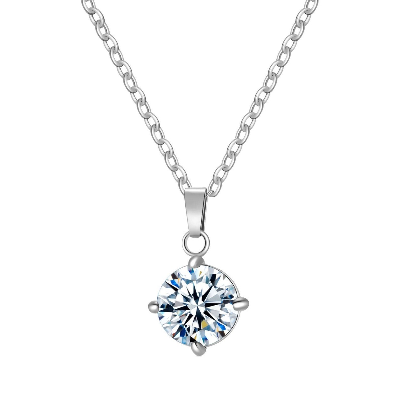 Colier Sorana din Inox placat cu AUR 18K White