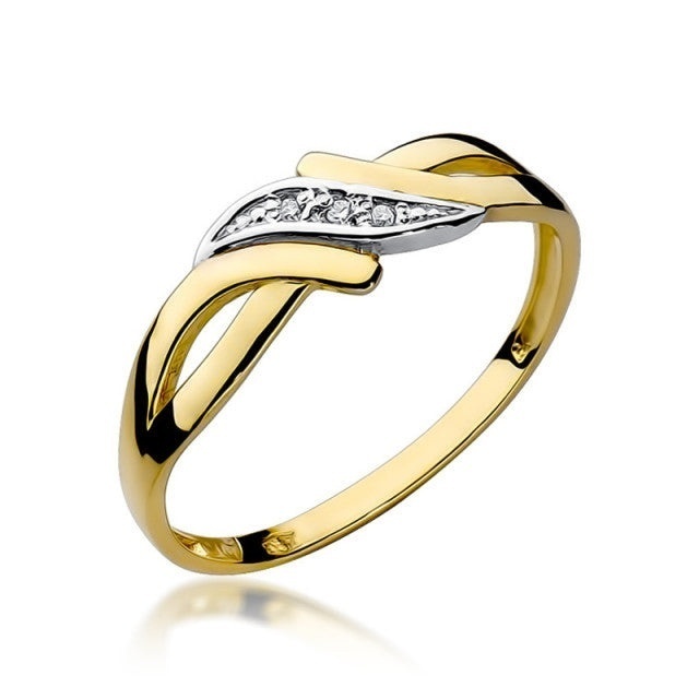 Inel Aur 14K cu Diamante Naturale 0.02 ct