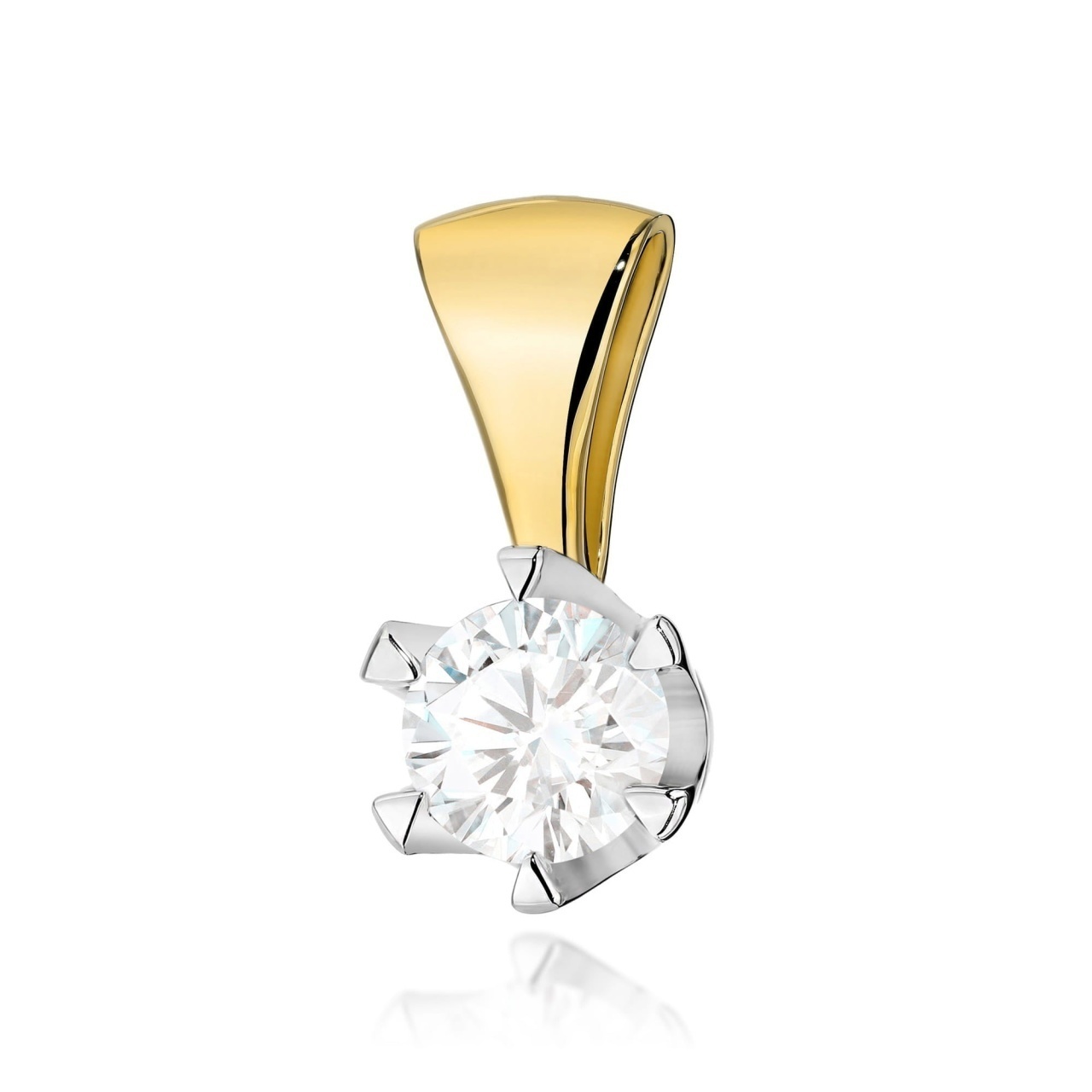 Pandantiv Aur 14K cu Diamant Natural 1.00 ct