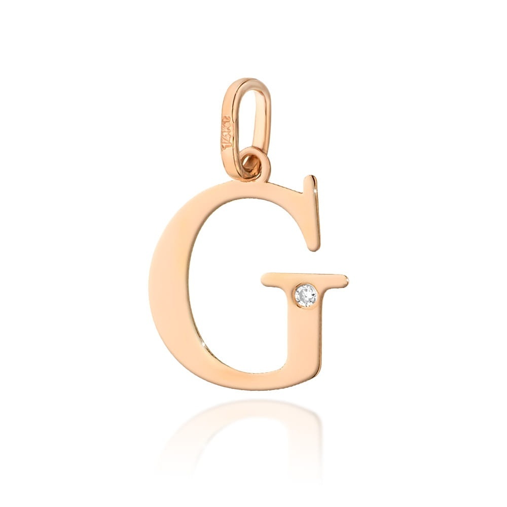 Pandantiv Aur 14K cu Diamante Naturale 0.01 ct