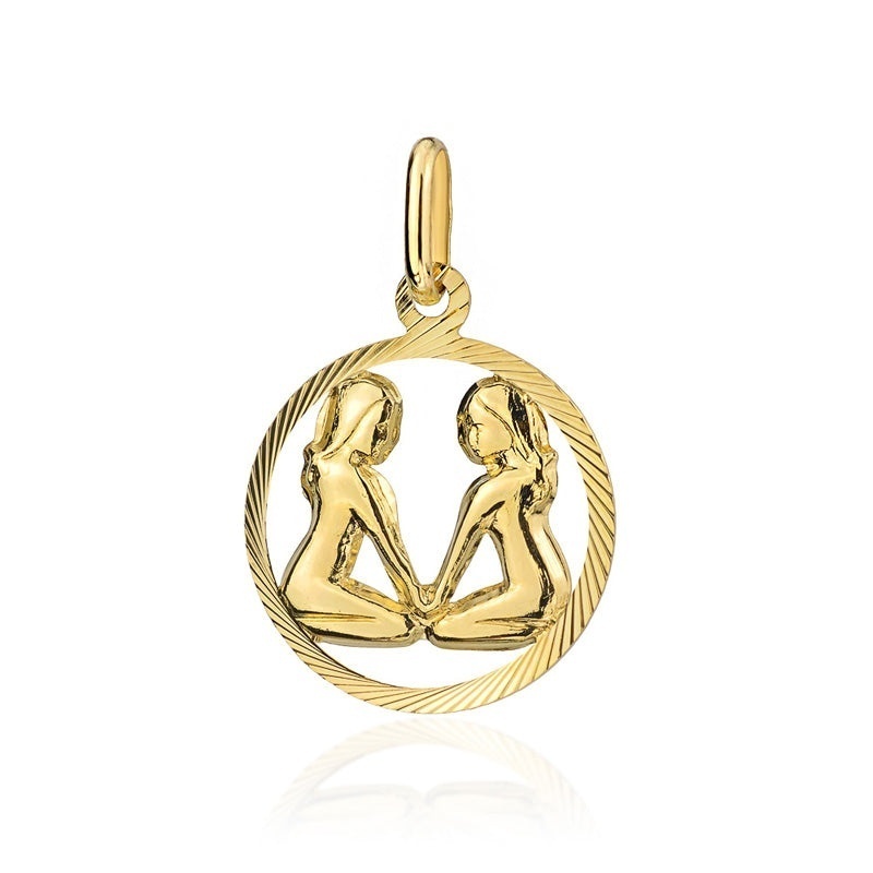Pandantiv Aur 14K Znak Zodiacal Gemeni