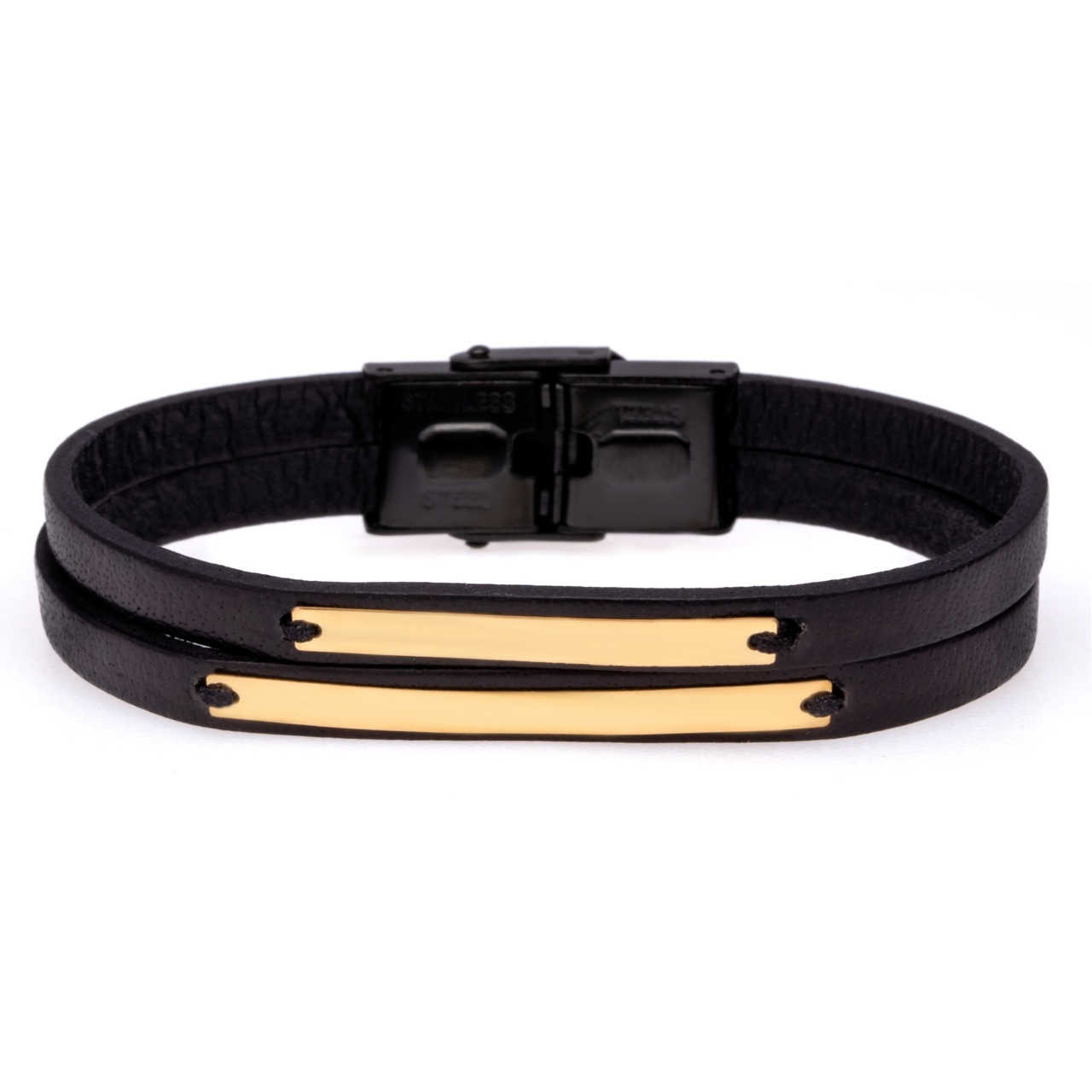 Brățara Modern Man din AUR 14K si Piele Naturală