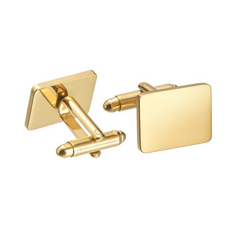 Butoni din Inox placati cu AUR - Majestic Cufflinks