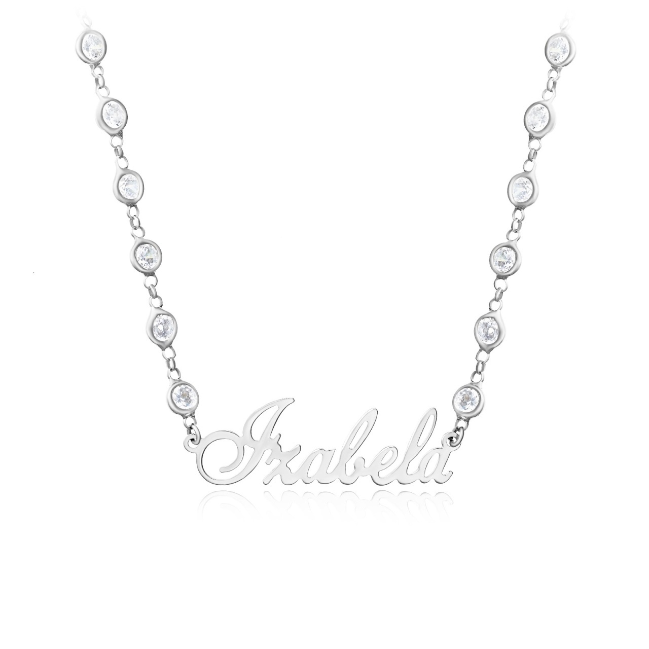 Colier Diamondy cu orice nume din Argint 925