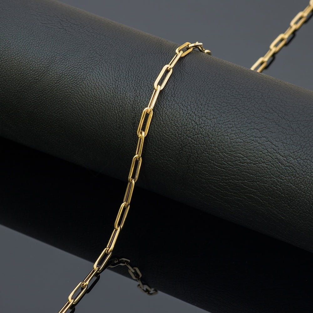 Colier din Aur 14k cu Zale Ovale, 45 cm