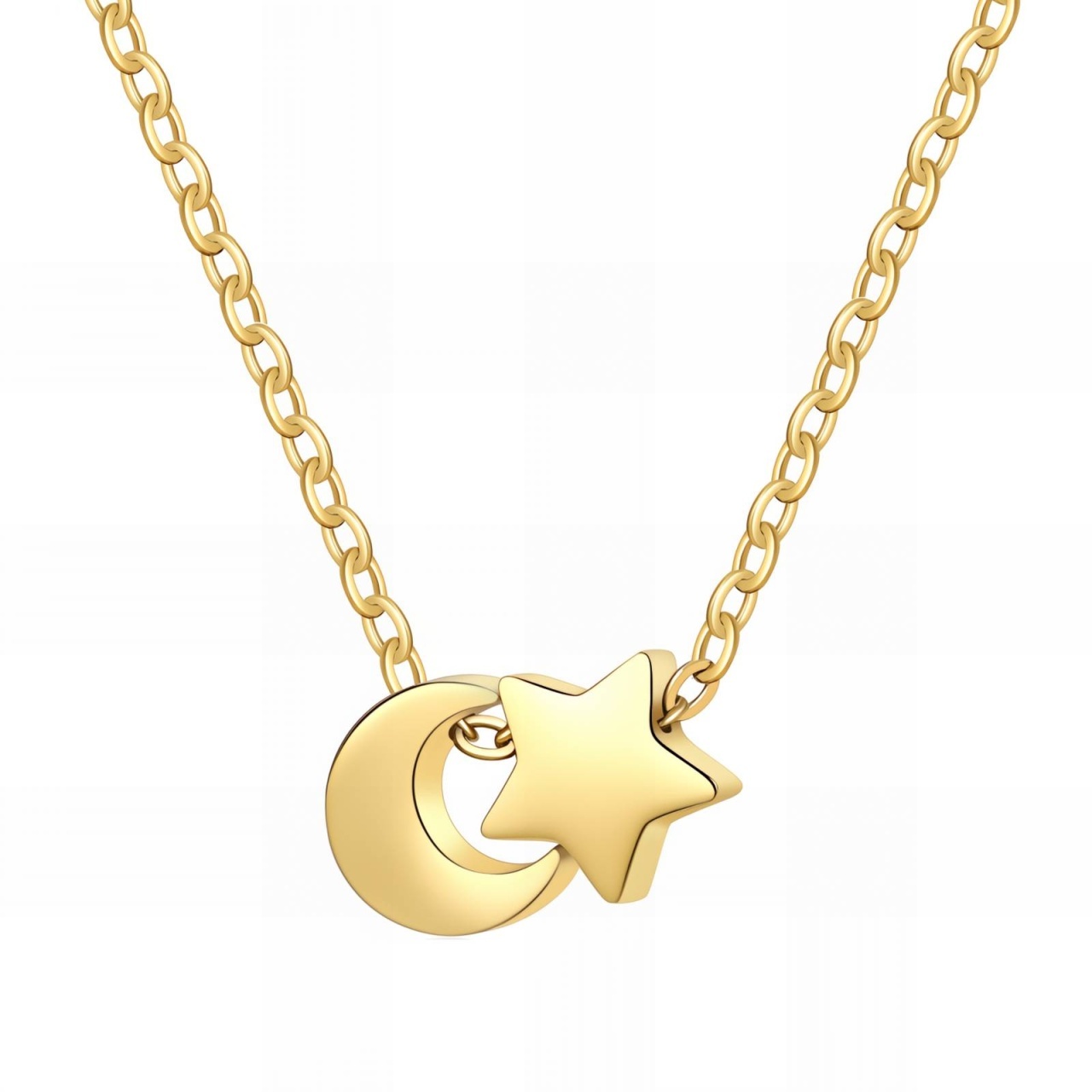 Colier Midnight din Inox placat cu AUR 18K