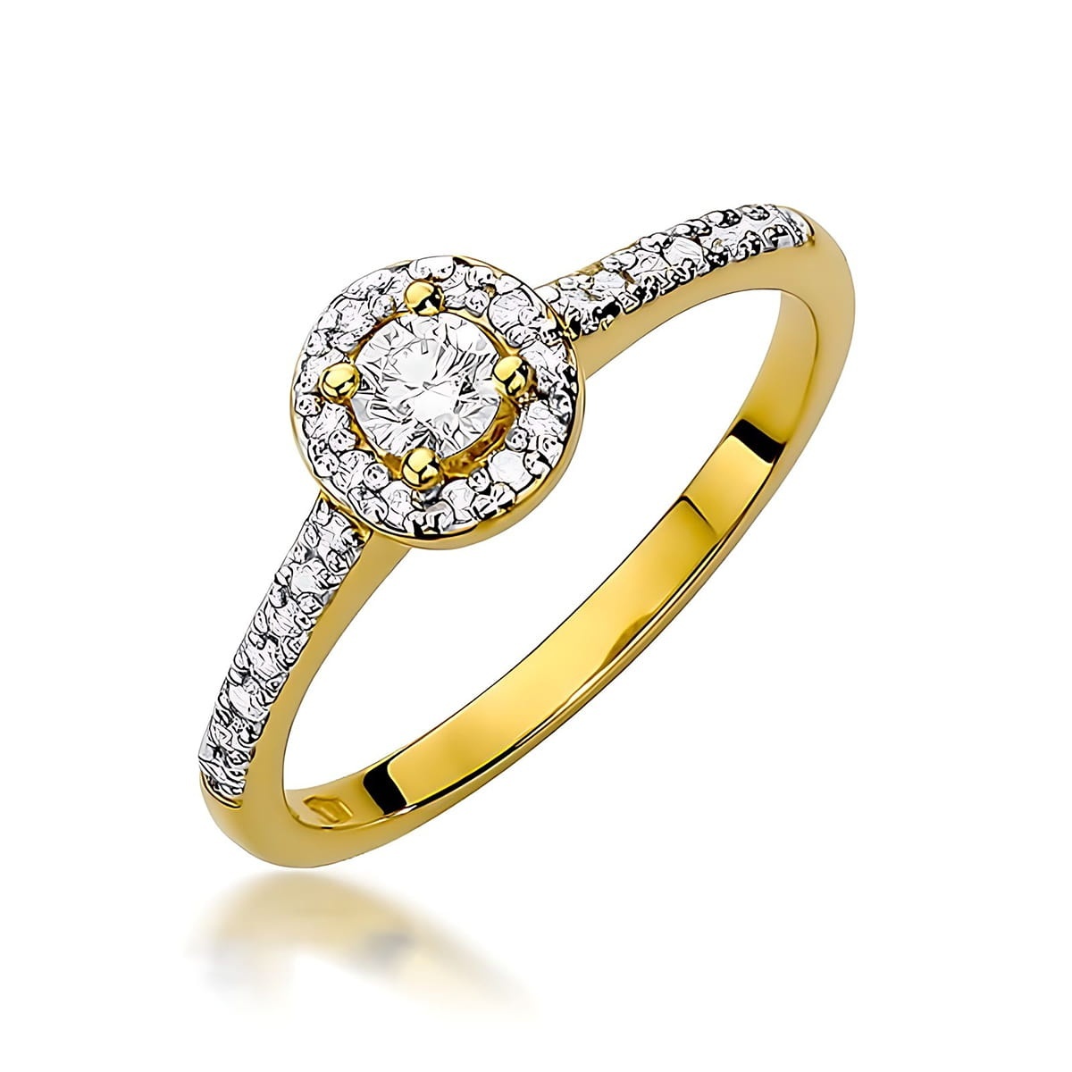 Inel Aur 14K cu Diamante de Laborator 0.28 ct