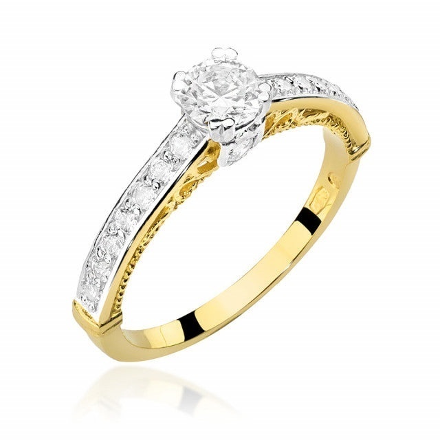 Inel Aur 14K cu Diamante Naturale 0.56 ct