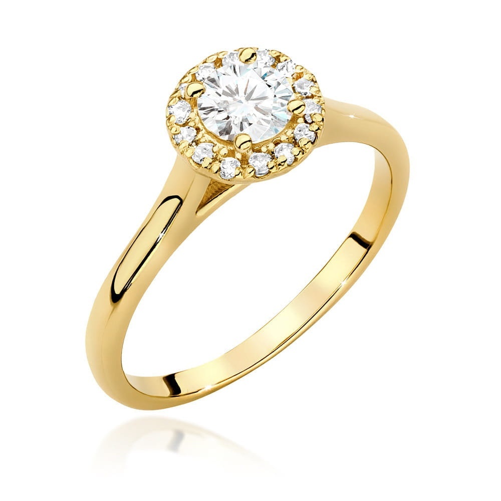 Inel Aur 9K cu Diamante Naturale 0.52 ct