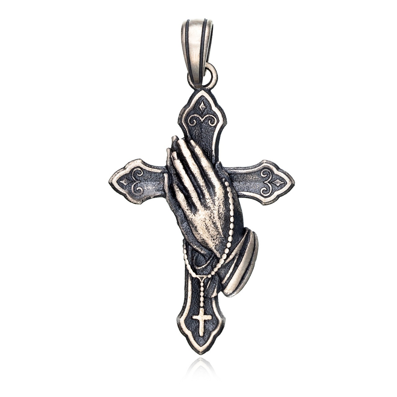 Pandantiv cu cruciulita Pray din argint 925
