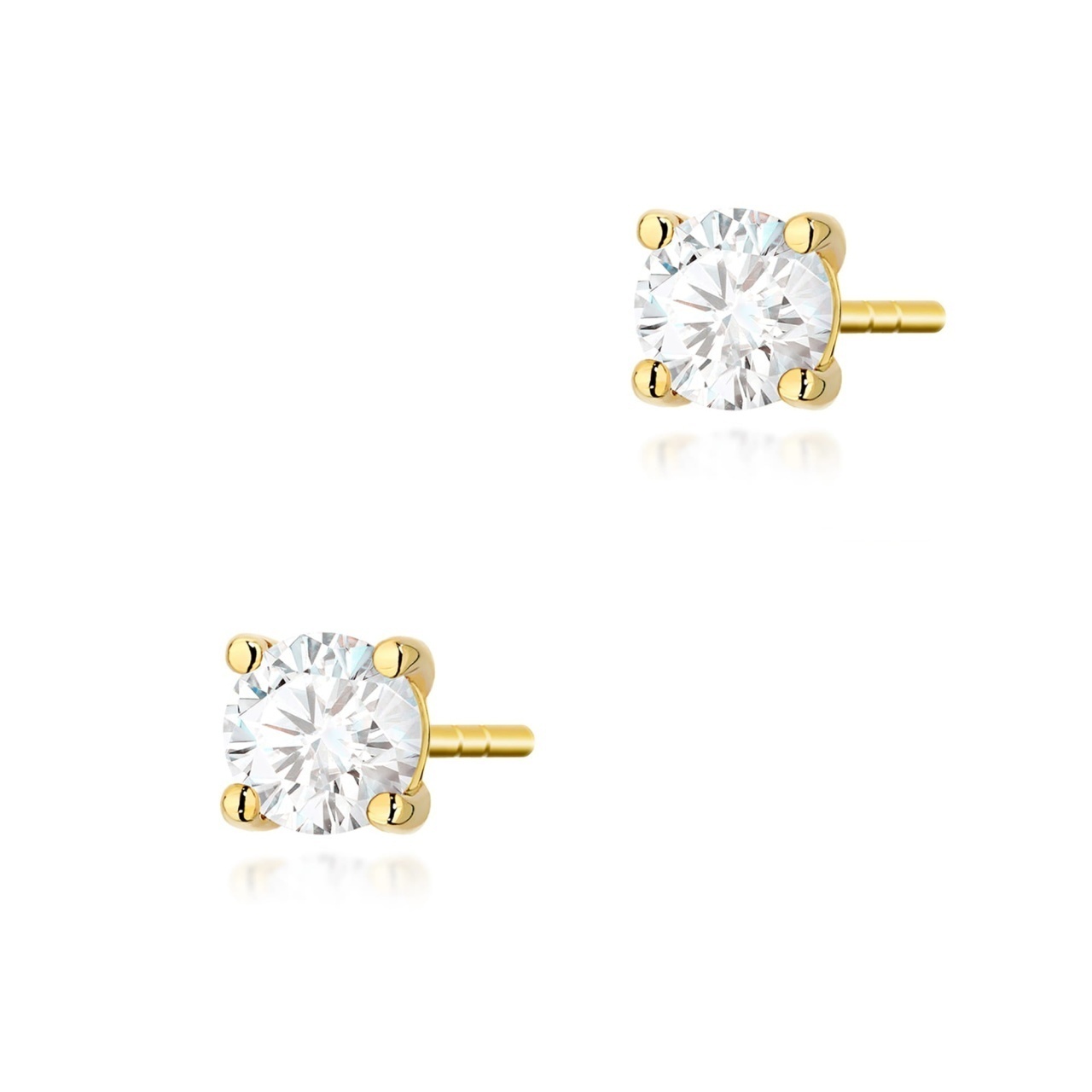 Cercei Aur 14K cu Diamant Natural 0.40 ct