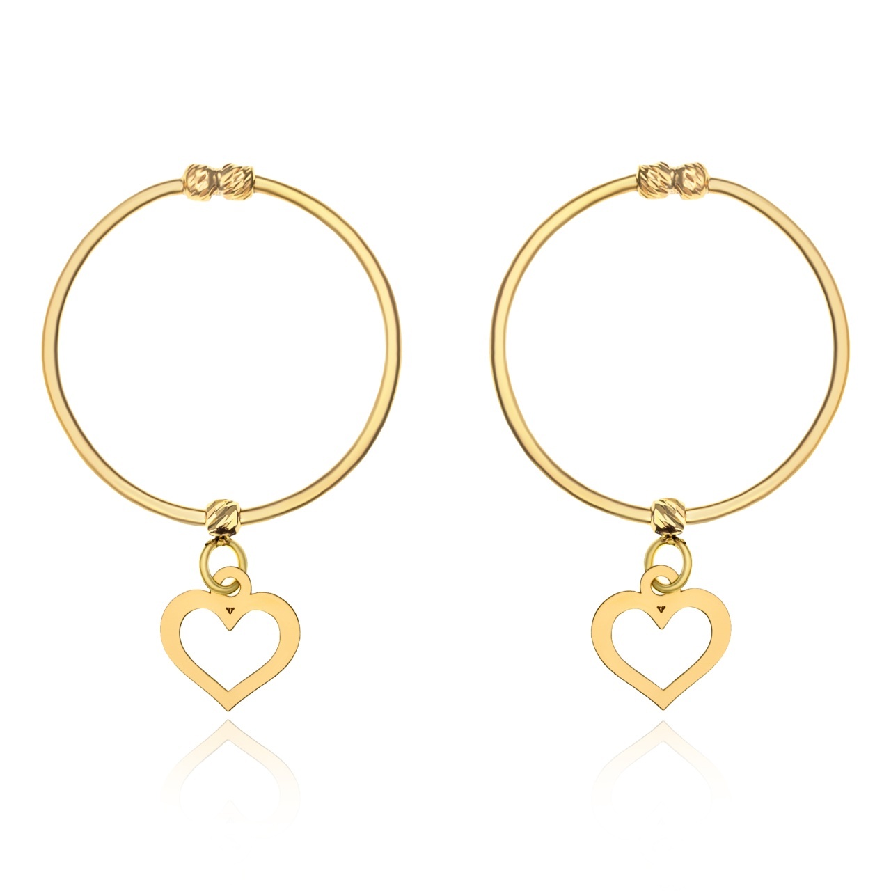 Cercei Circle of Love din AUR 14K