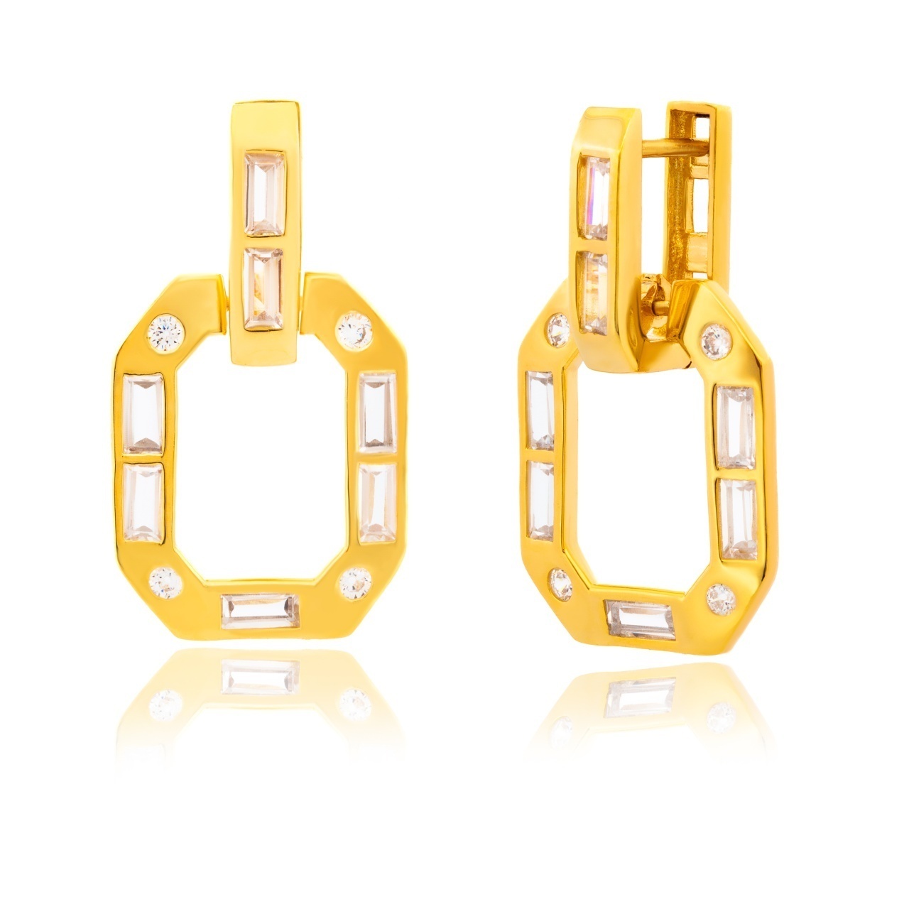 Cercei Urban Gold din argint 925