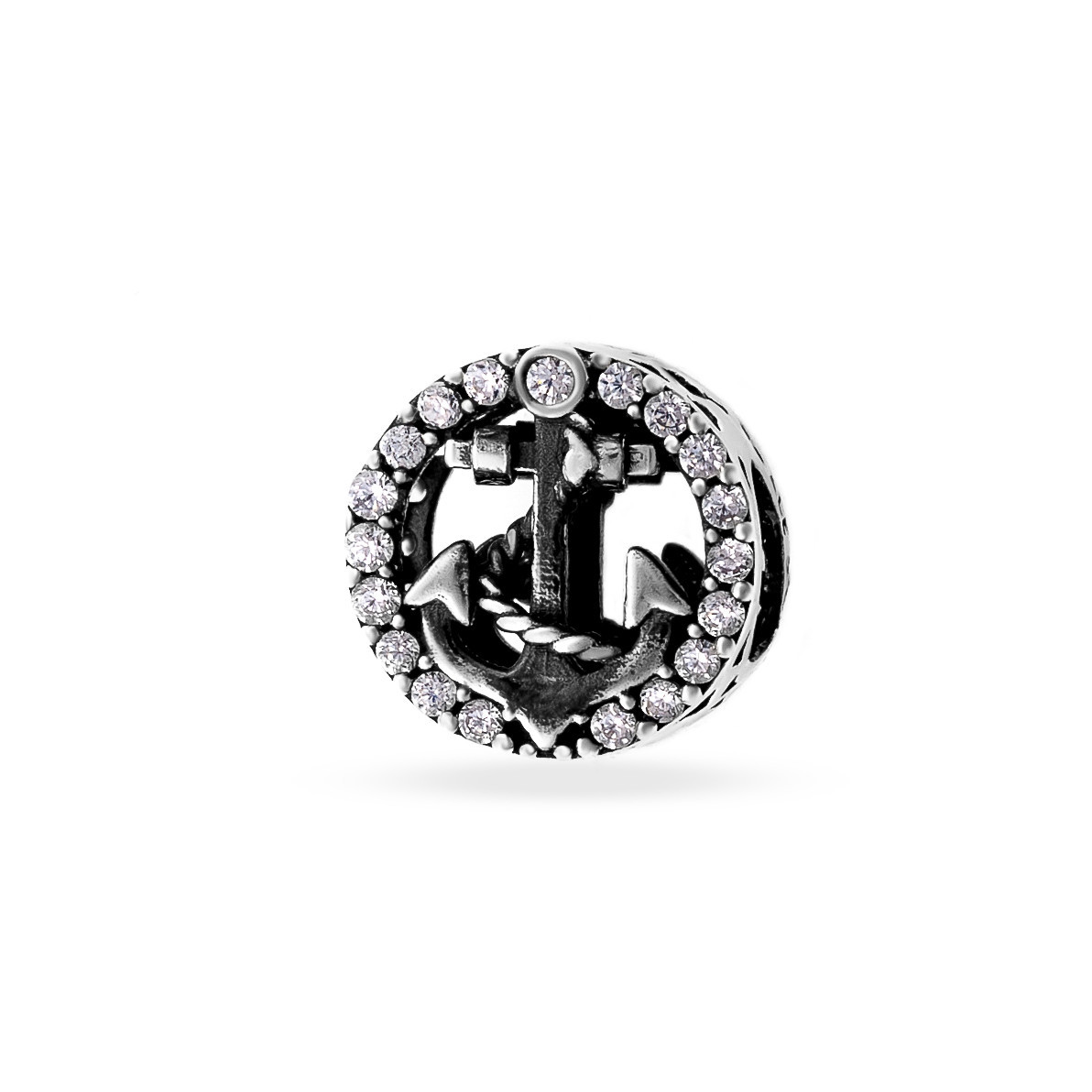 Charm din Argint 925 Anchor Crystal 2.19gr