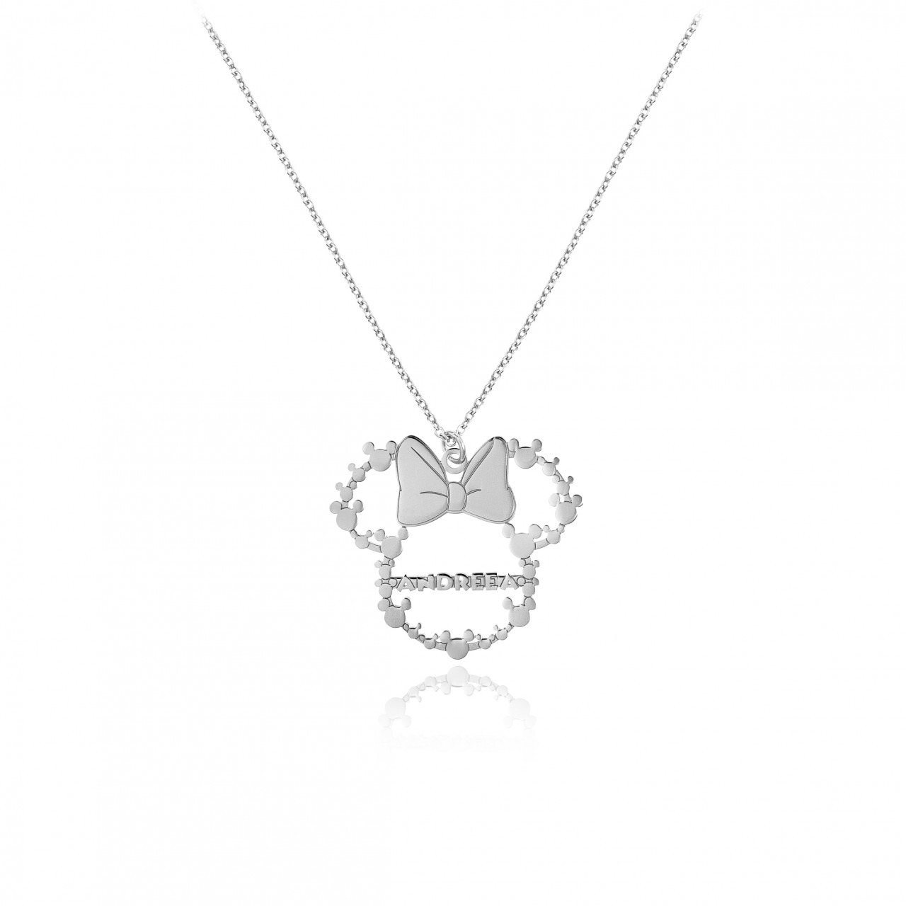 Colier personaj desene din argint 925 personalizat cu nume