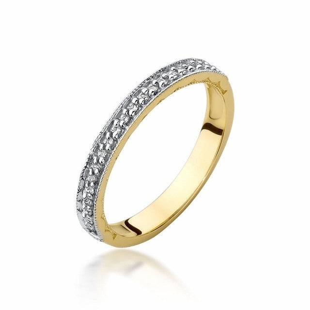 Inel Aur 14K cu Diamante Naturale 0.11 ct