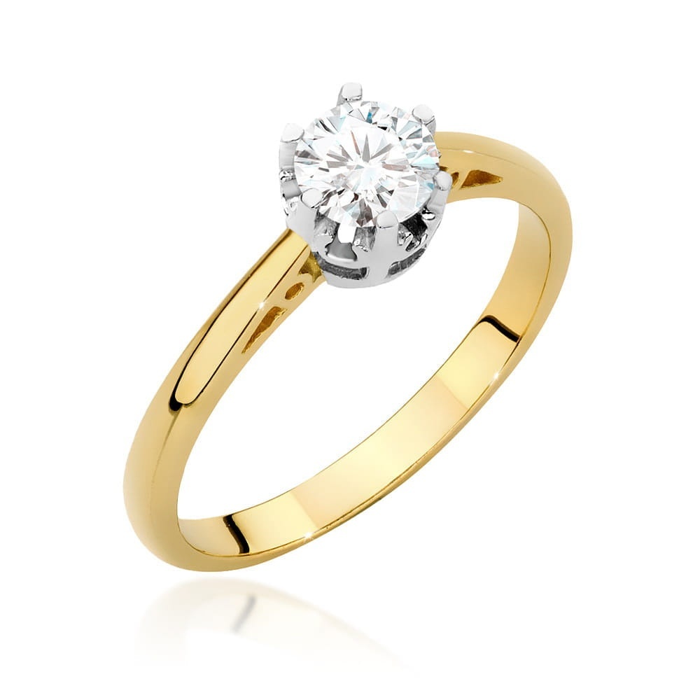 Inel Aur 9K cu Diamant Natural 0.50 ct