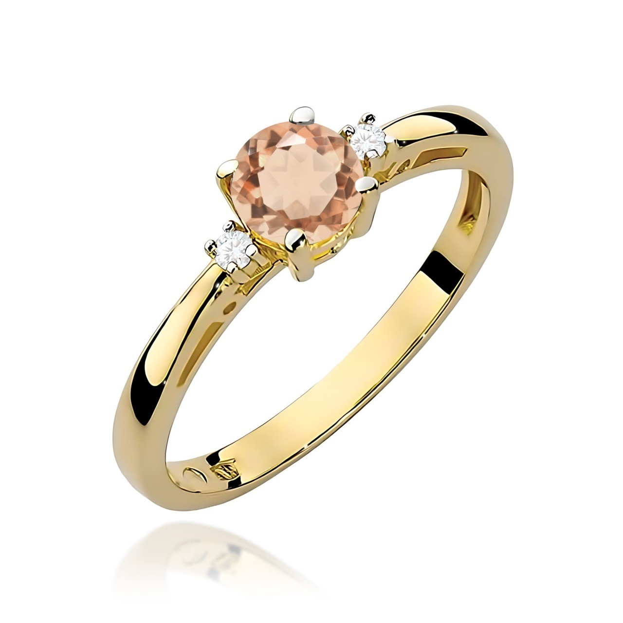 Inel Aur 9K cu Morganit 0.40 ct