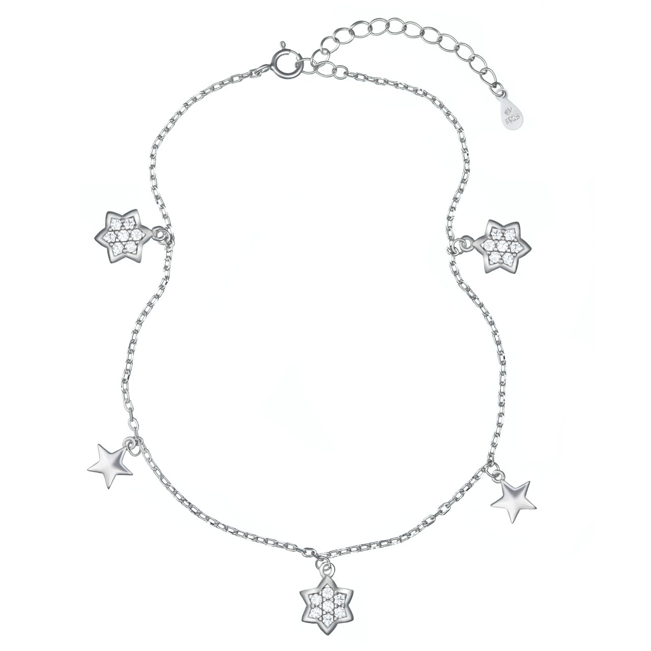 Bratara Moonlight Sparkle din Argint 925 pentru picior