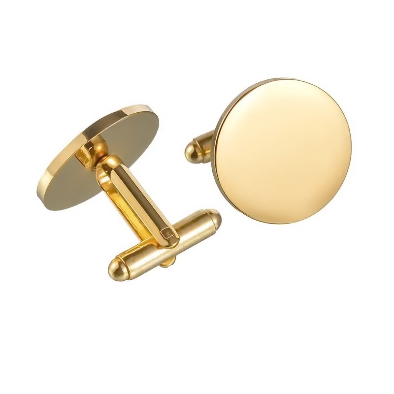 Butoni din Inox placati cu AUR - Prestige Cufflinks