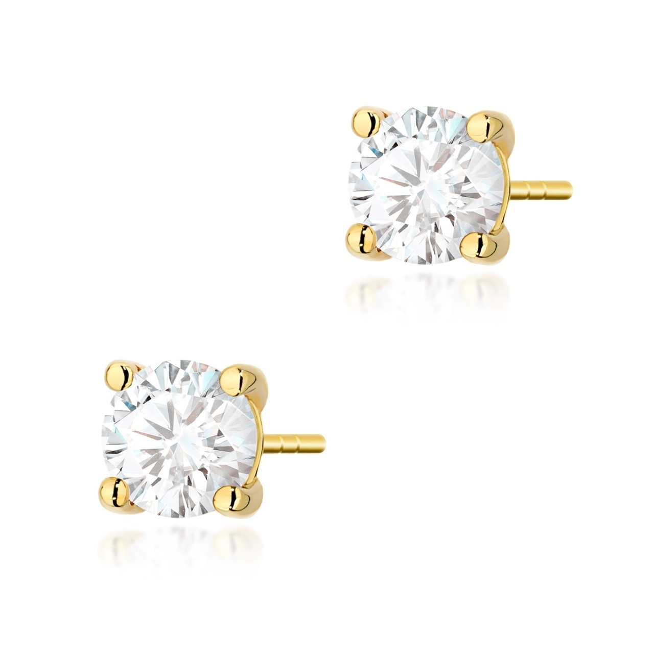 Cercei Aur 14K cu Diamant de Laborator 1.00 ct