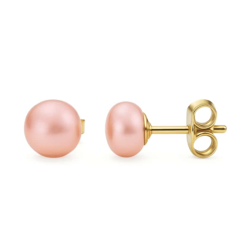 Cercei Rose Pearls din AUR 14K cu Perle de Cultura