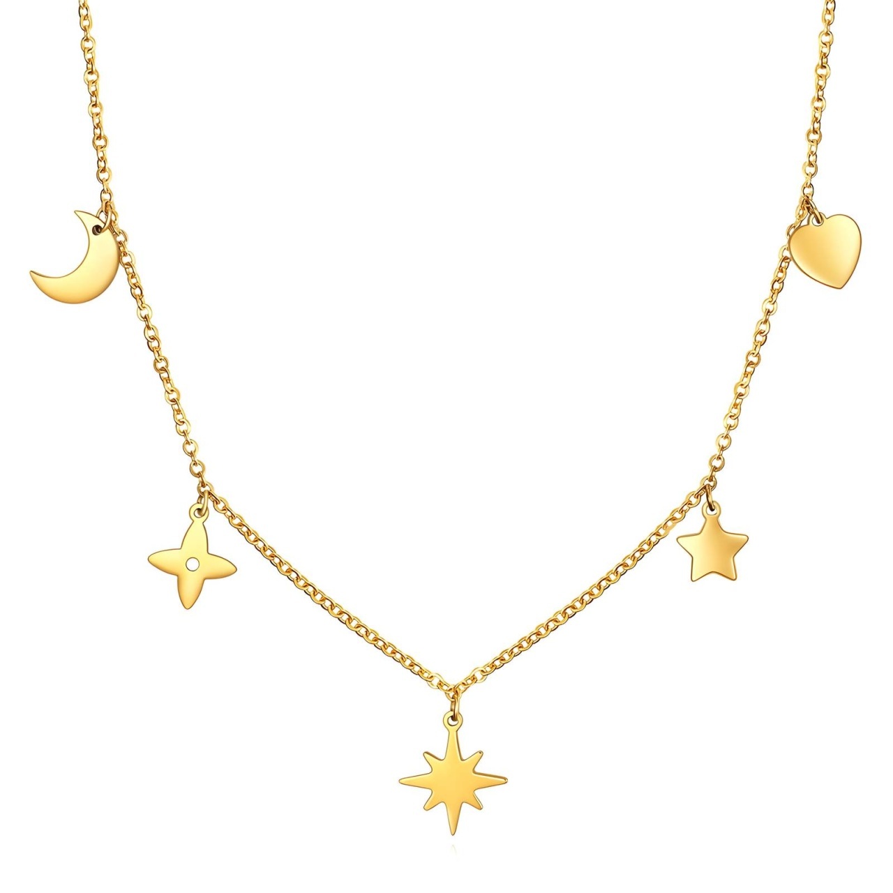 Colier Mixx din Inox placat cu AUR 18K