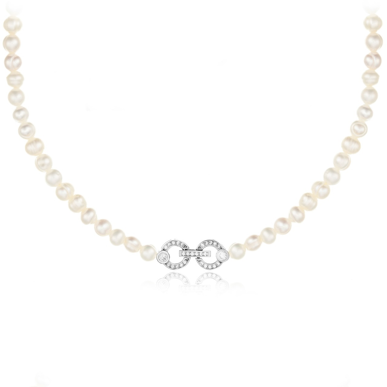 Colier Pearls Exclusive din Argint 925 cu Perle de Cultura