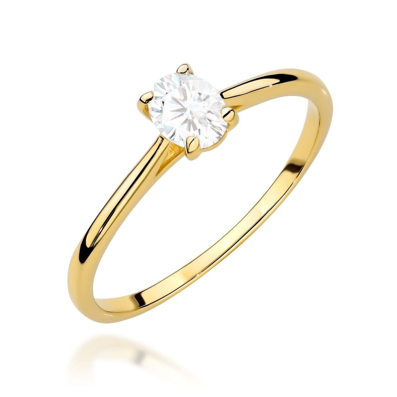 Inel Aur 14K cu Diamant de Laborator 0.30 ct