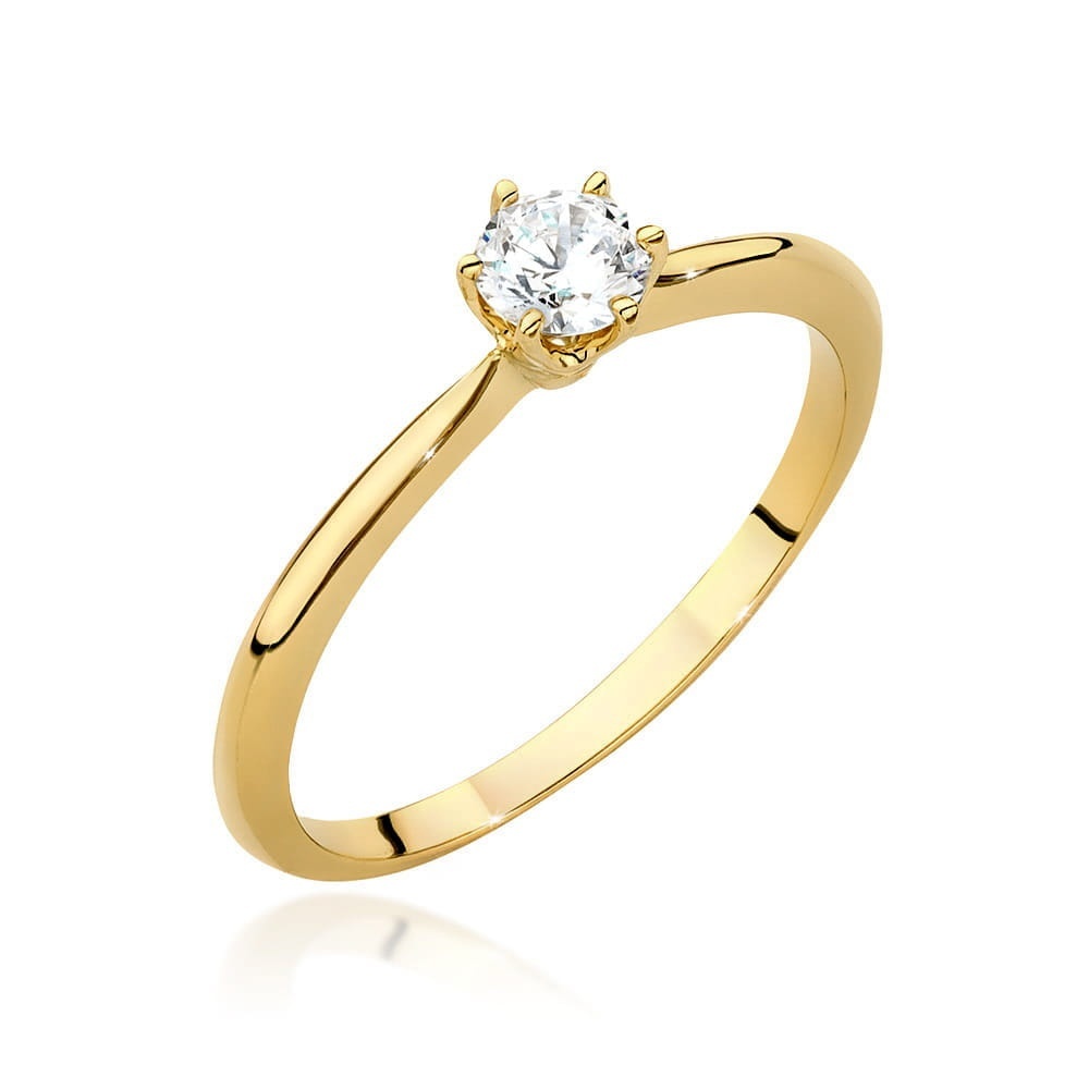 Inel Aur 9K cu Diamant Natural 0.40 ct