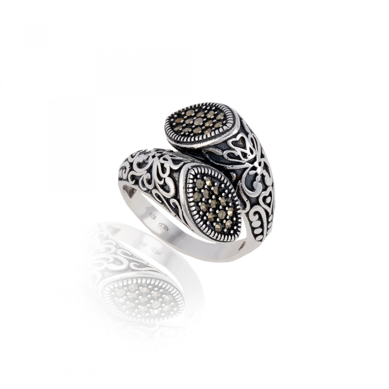 Inel din argint 925 cu marcasite 6.06g