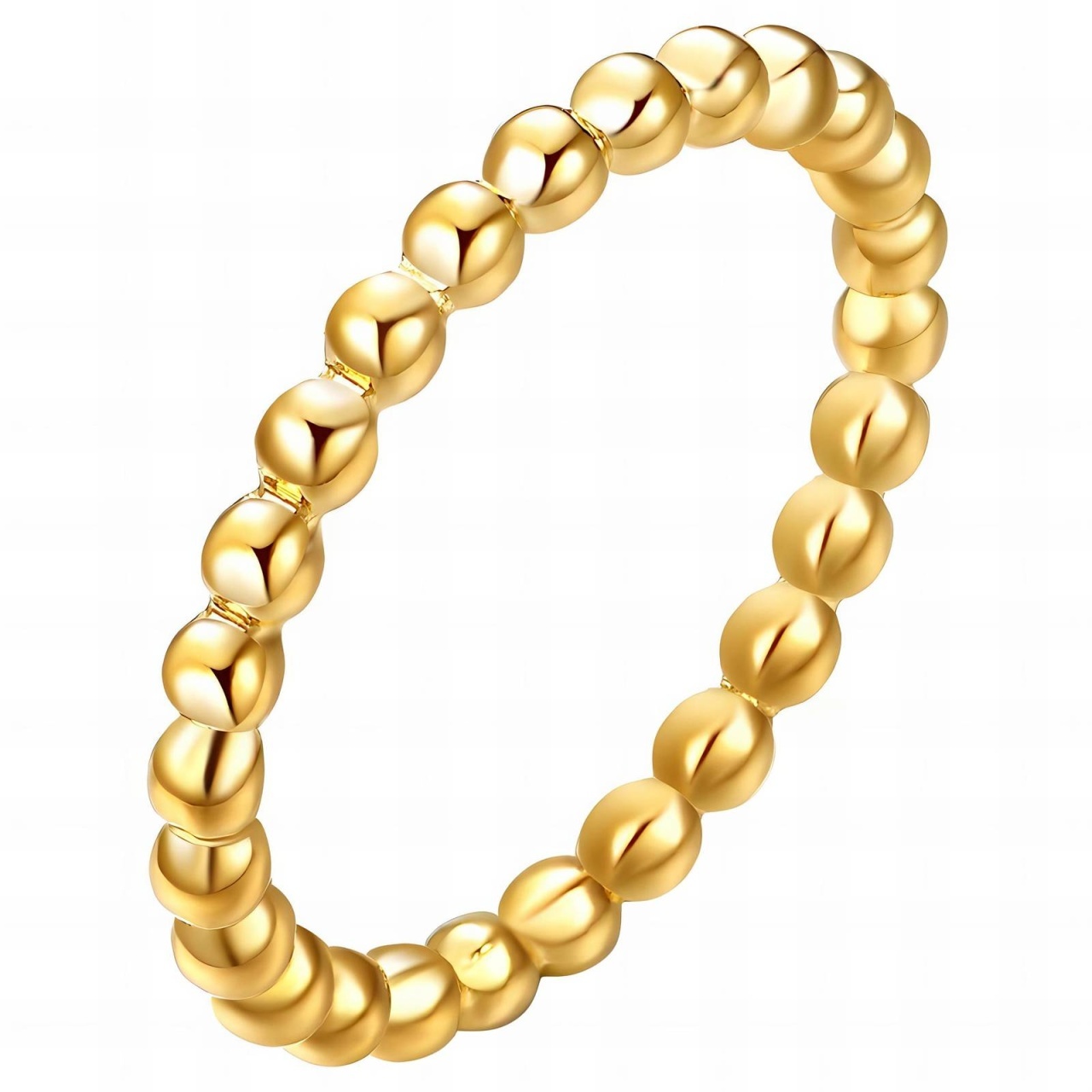 Inel Dots din Inox placat cu AUR 18K M7/55