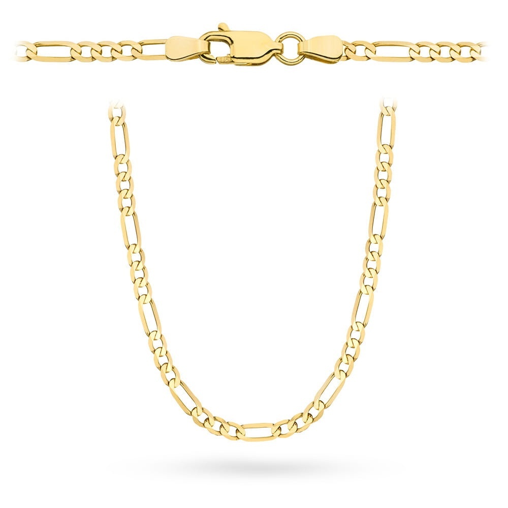 Lanț Aur 14K Figaro 60 cm - Eleganță Clasic