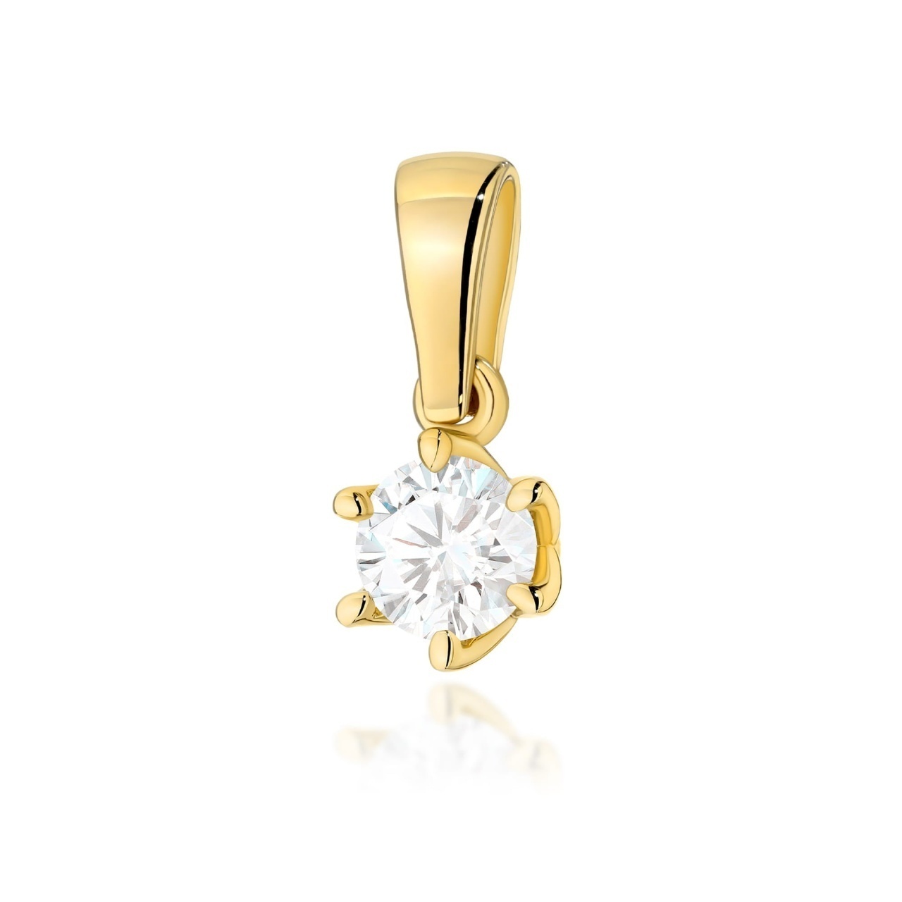 Pandantiv Aur 14K cu Diamant Natural 0.40 ct