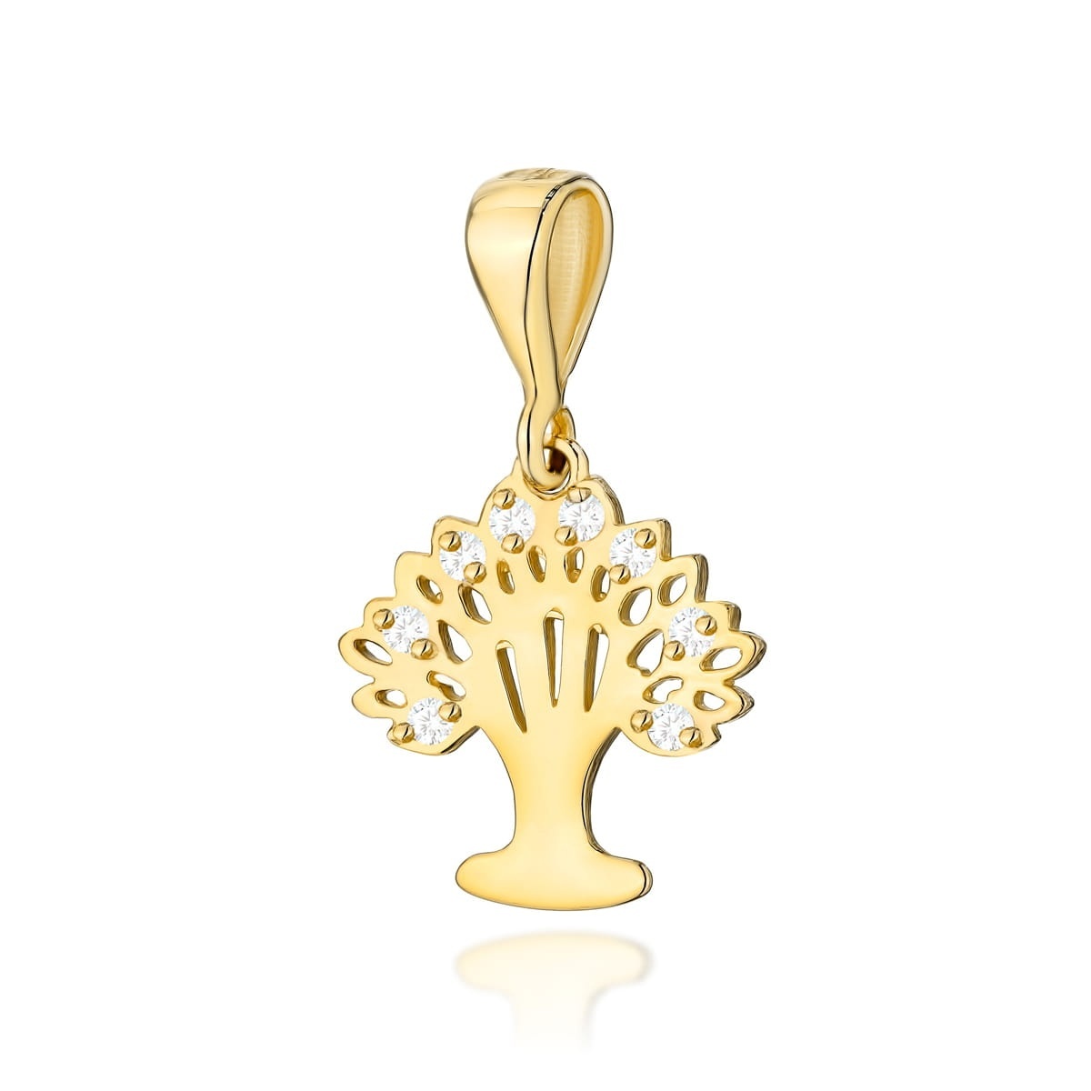 Pandantiv Aur 14K cu Diamante Naturale 0.07 ct