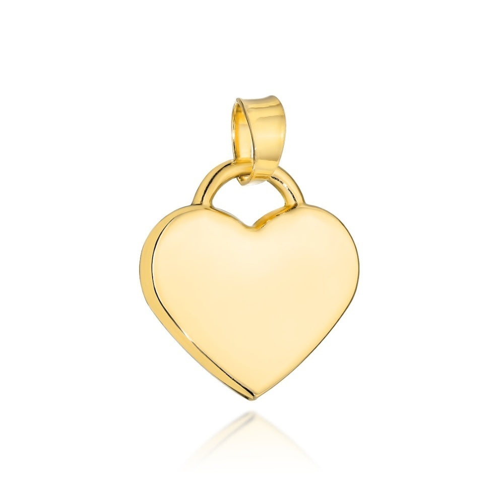 Pandantiv Aur 14K Inimă Netedă