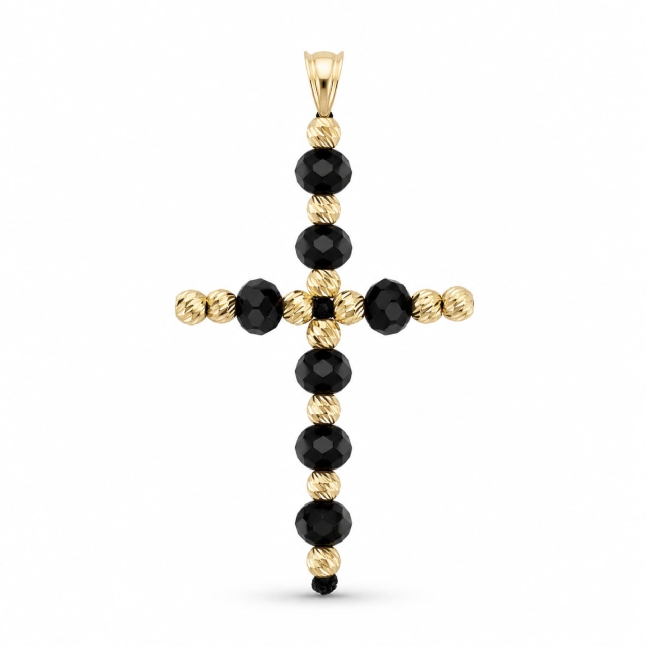 Pandantiv Cruce Grand Black din AUR 14K