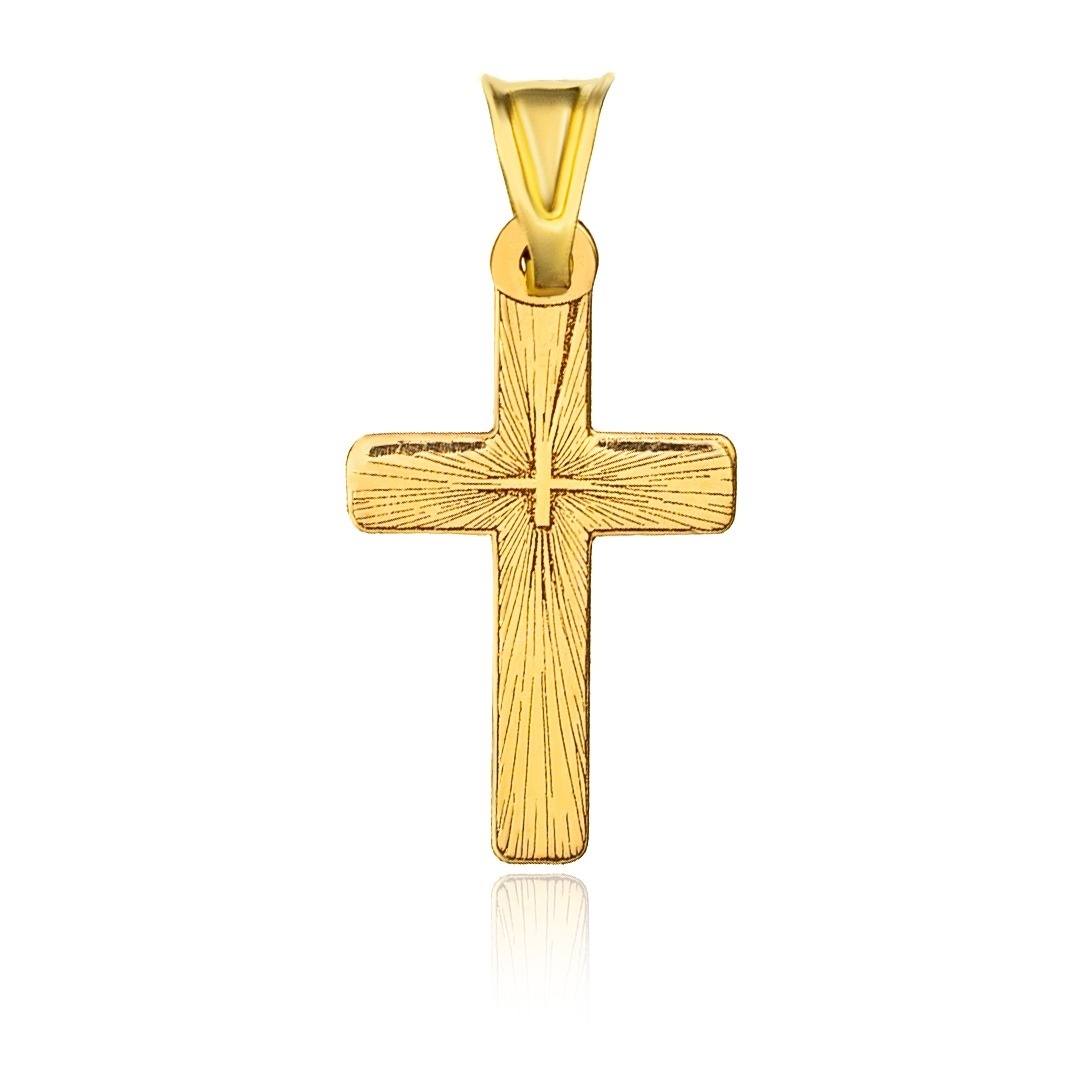 Pandantiv Wooden Cross din AUR 14K