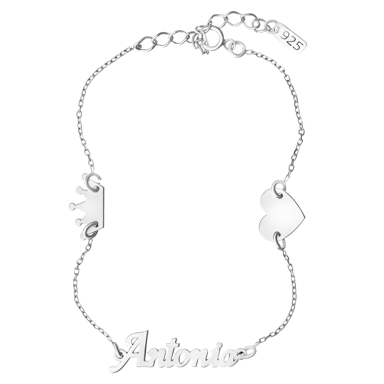 Bratara cu charmuri din argint 925 personalizabila cu orice nume