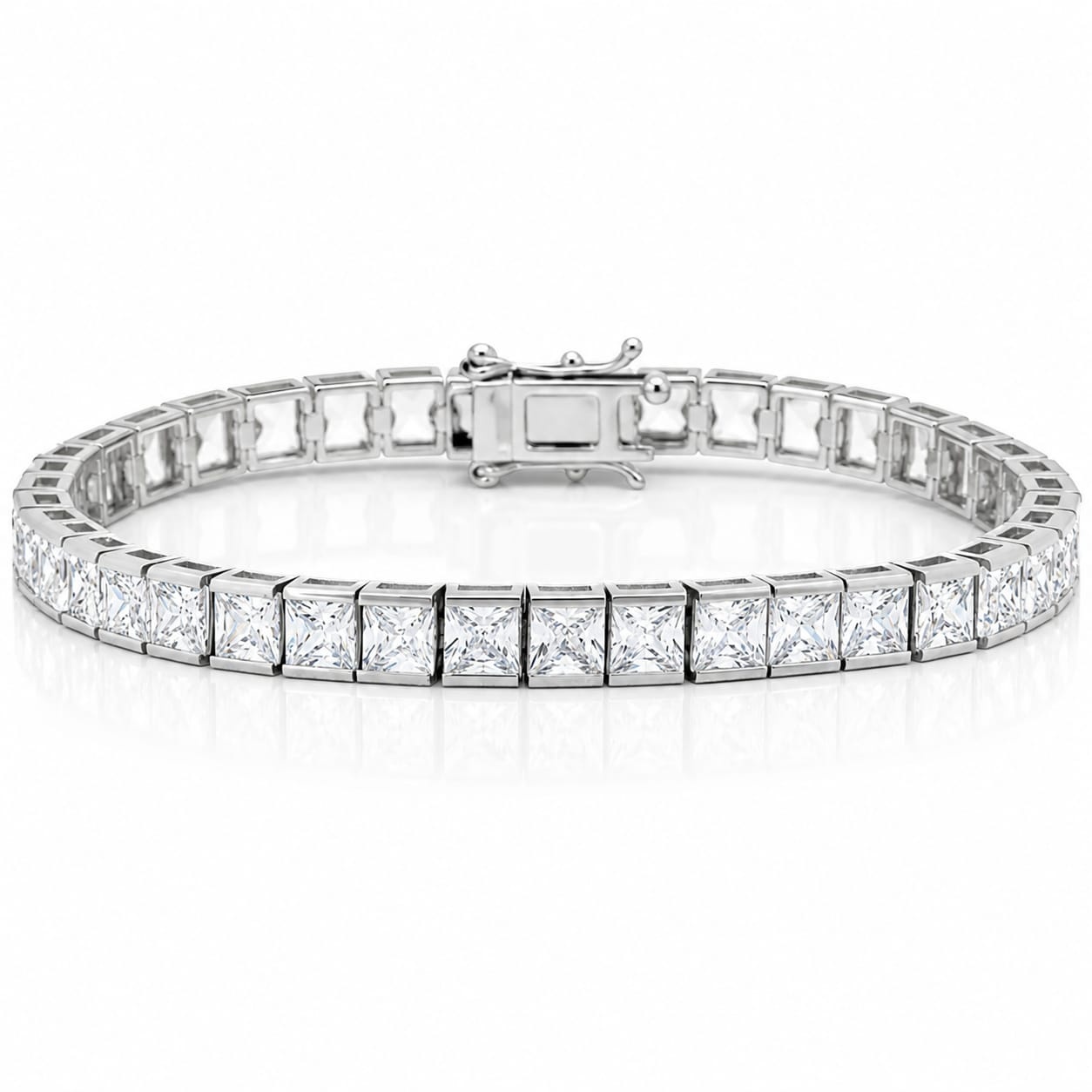 Bratara Frosted Jewel Tennis din argint 925