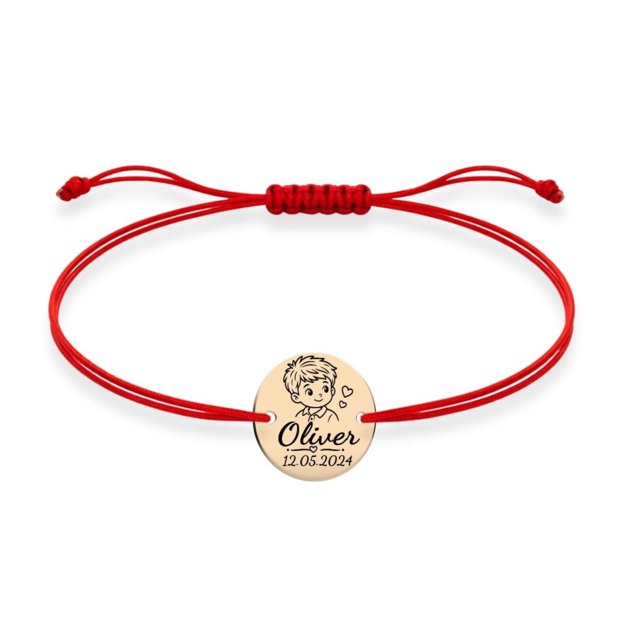 Brățară Sweet Boy cu Bănuț de 14mm din Aur 14K