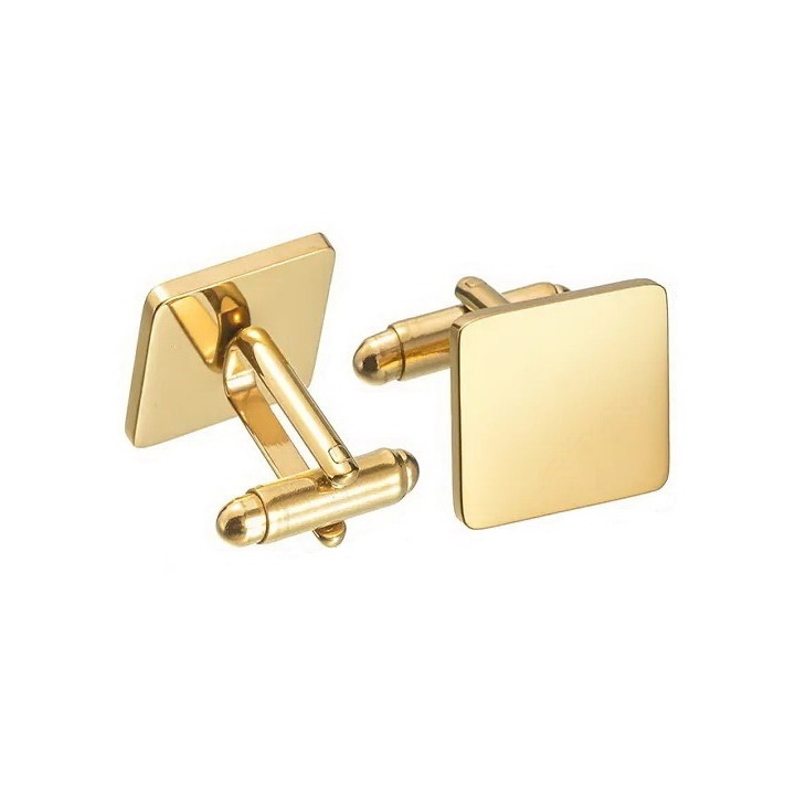 Butoni din Inox placati cu AUR - Royal Cufflinks