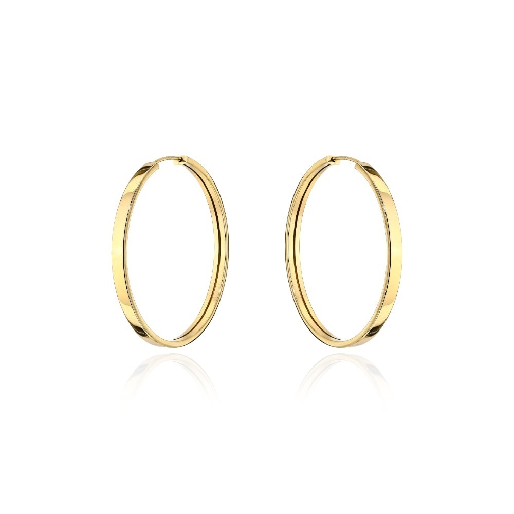 Cercei Aur 14K Creole Largi - 2,7 cm
