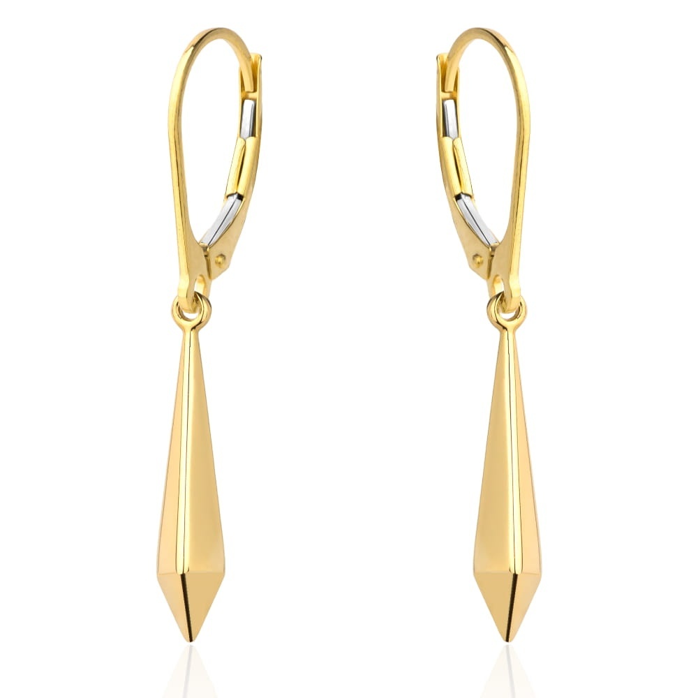 Cercei Aur 14k cu Model Alungit