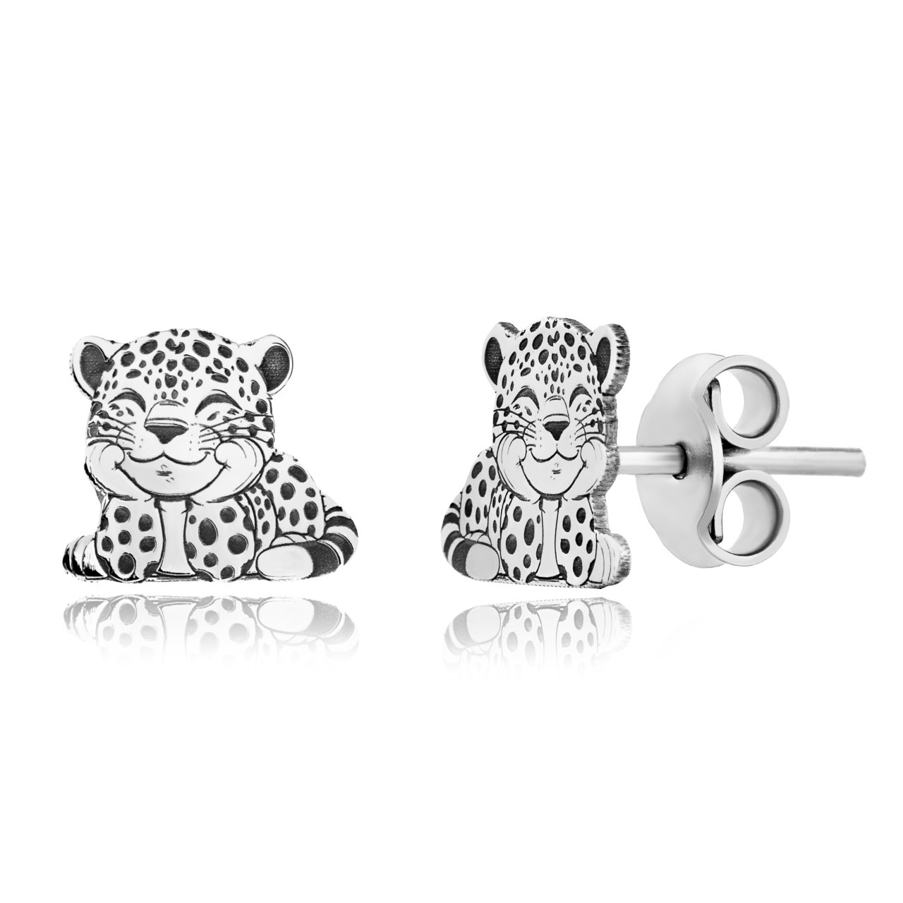 Cercei Cute Tiger din Argint 925