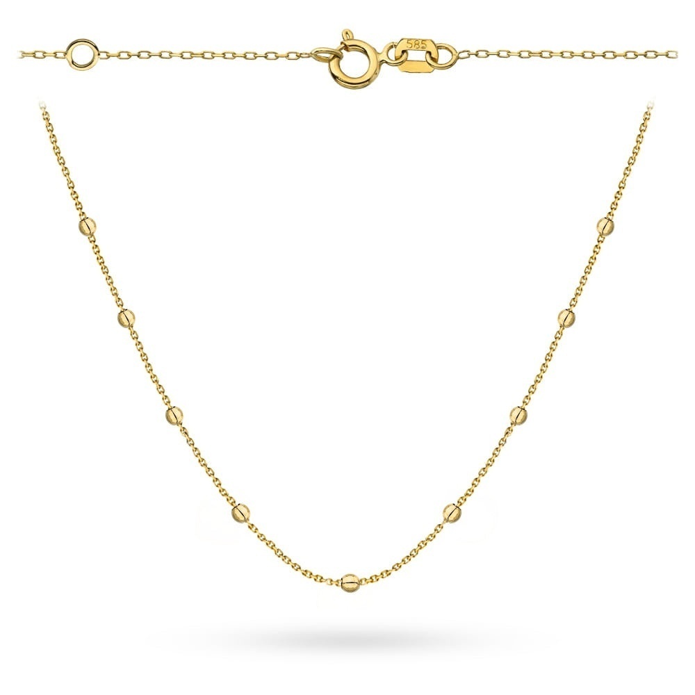 Colier Aur 14K cu Bile Delicate