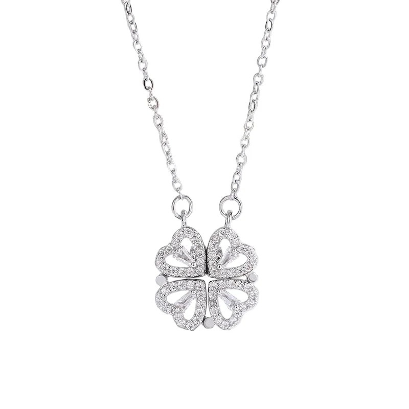 Colier Magnetic Hearts din Inox