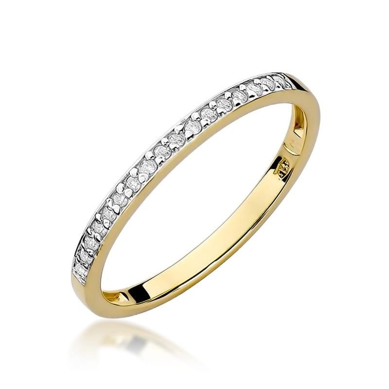 Inel Aur 9K cu Diamante Naturale 0.09 ct